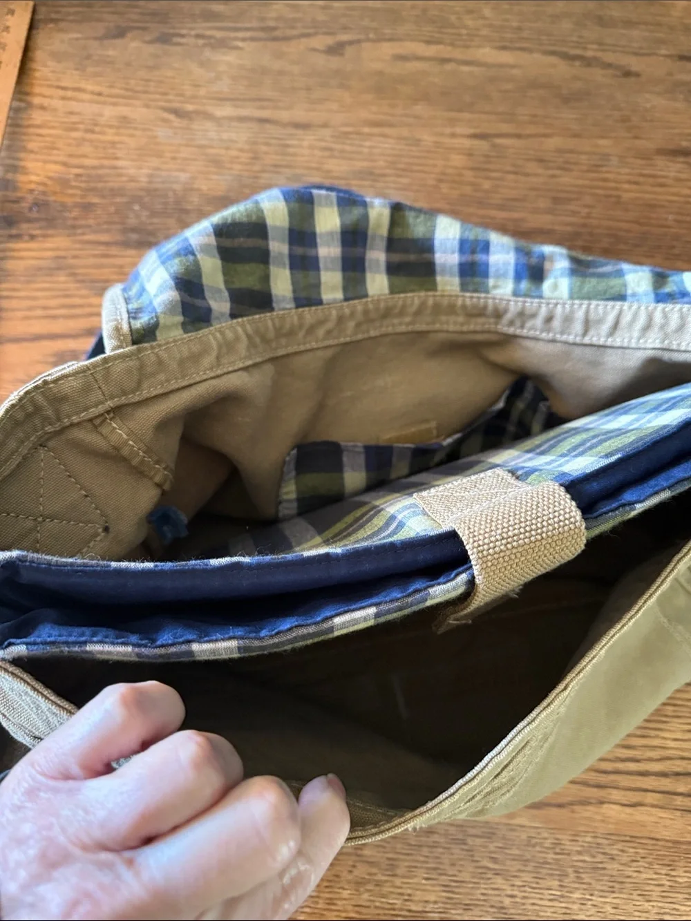 Y2K Canvas Messenger Laptop Bag Utility Crossbody American Eagle 1977